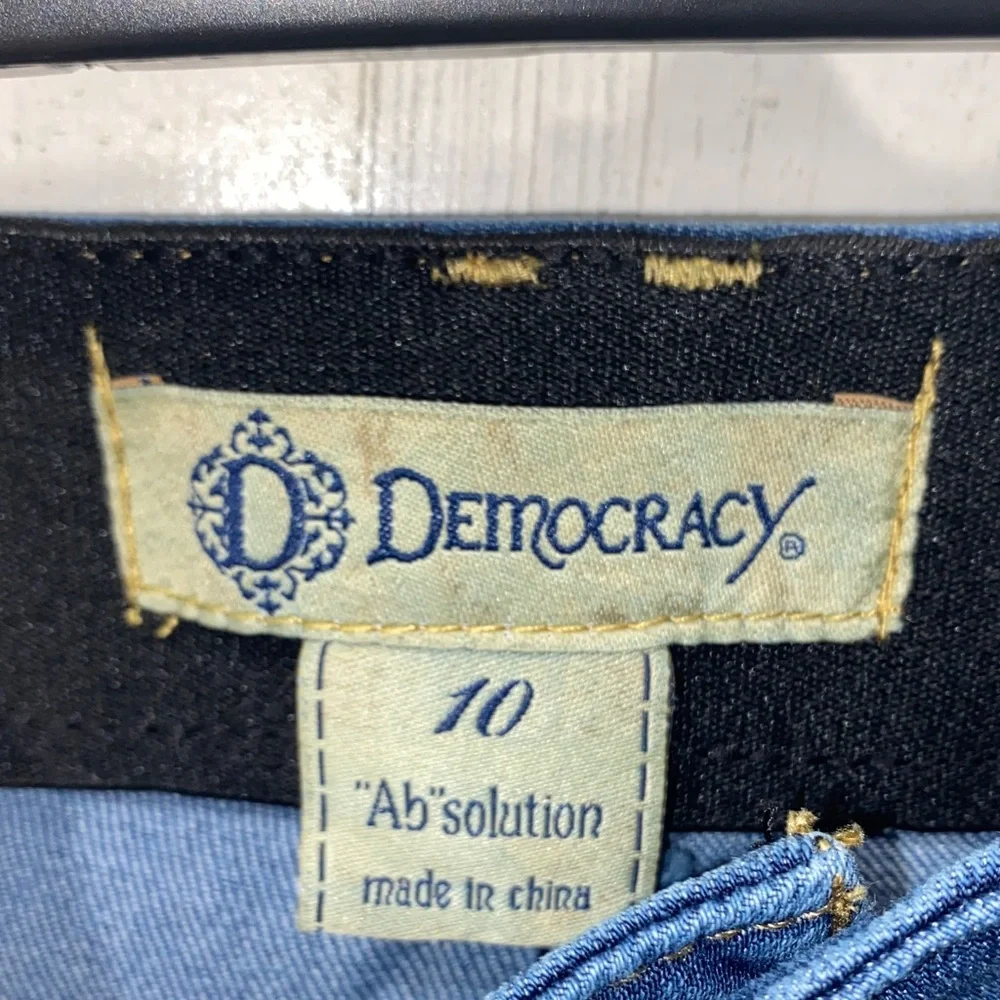 0801 Democracy Absolution Blue Denim Shorts - Picture 2 of 3